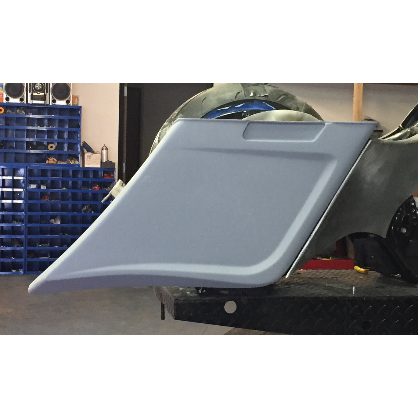 Dual Radius ''Scalloped Bags" w/ Direct Replacement ''OVER RAIL'' Rear Fender